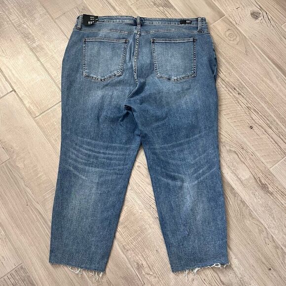 Kut From The Kloth Women’s 24W High Rise Rachael Fab Ab Mom Jean Raw Hem - Picture 6 of 9